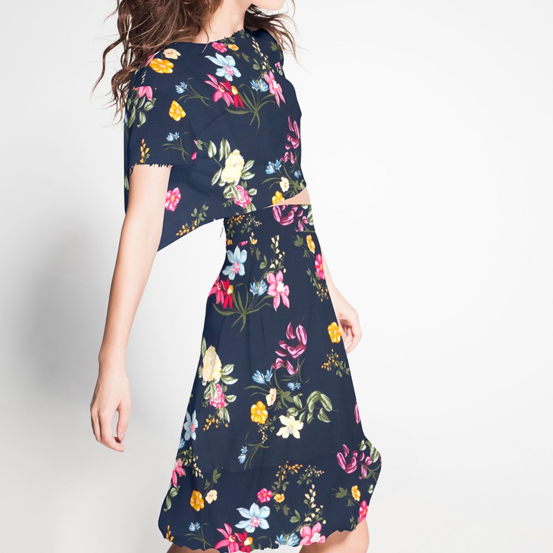 Viscose Cigognes Noir - Ribes y Casals