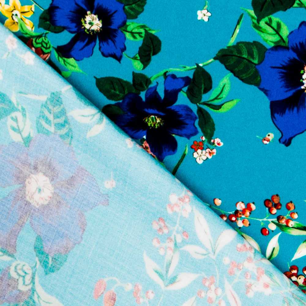 Viscose Tropicale Turquoise - Ribes y Casals