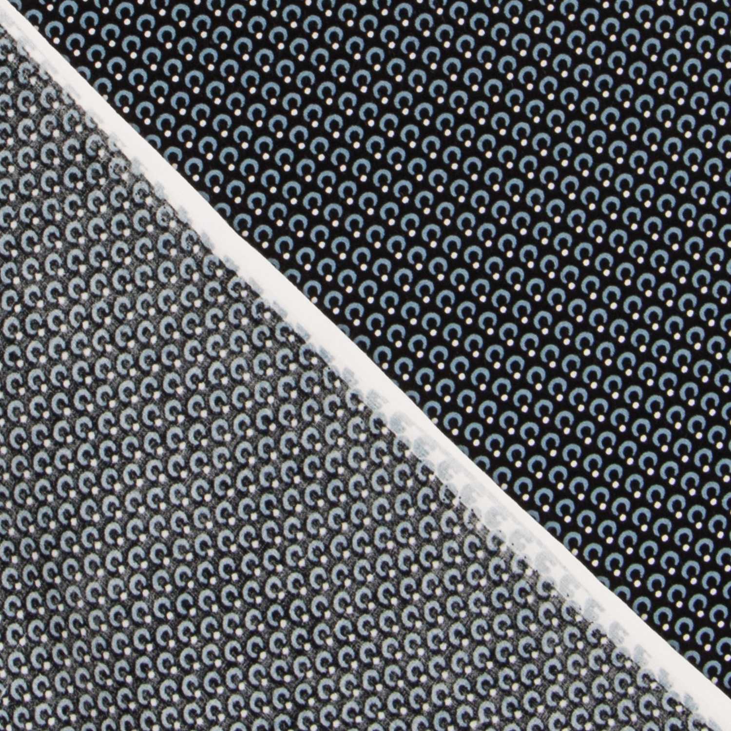 Viscose Hiver Cerceaux Bleu - Ribes y Casals