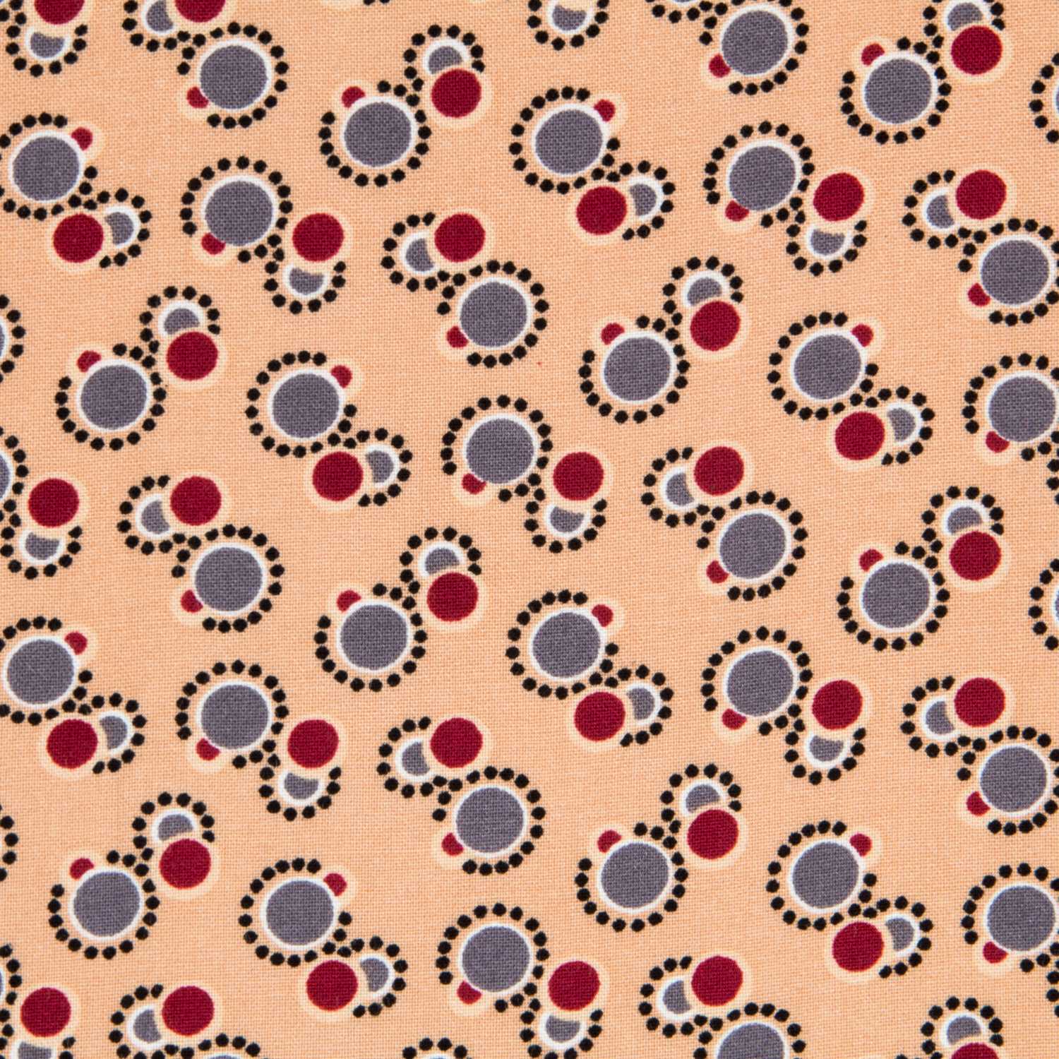 Viscose Géométrique Hiver Saumon - Ribes y Casals