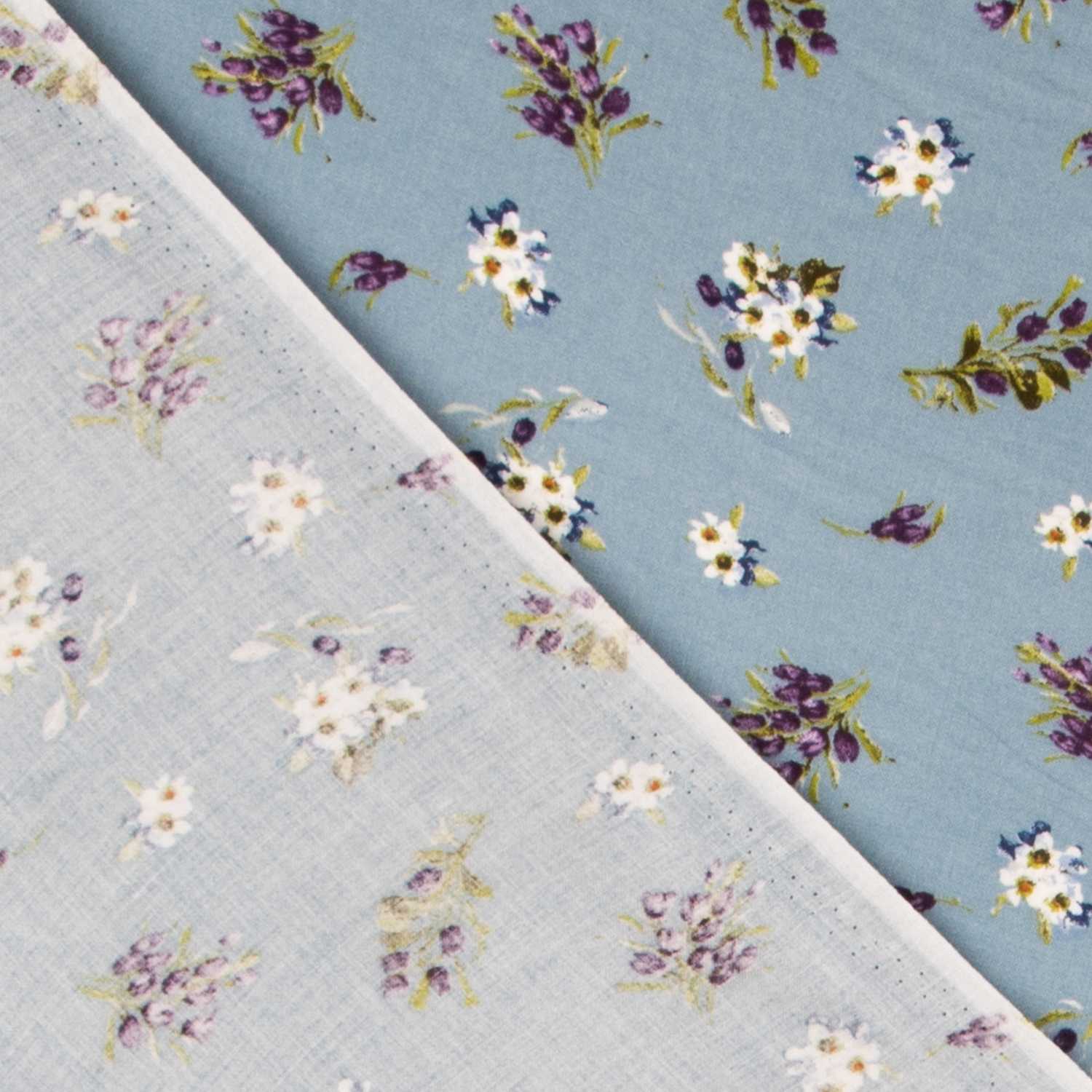 Viscose Hiver Vintage Bleu - Ribes y Casals