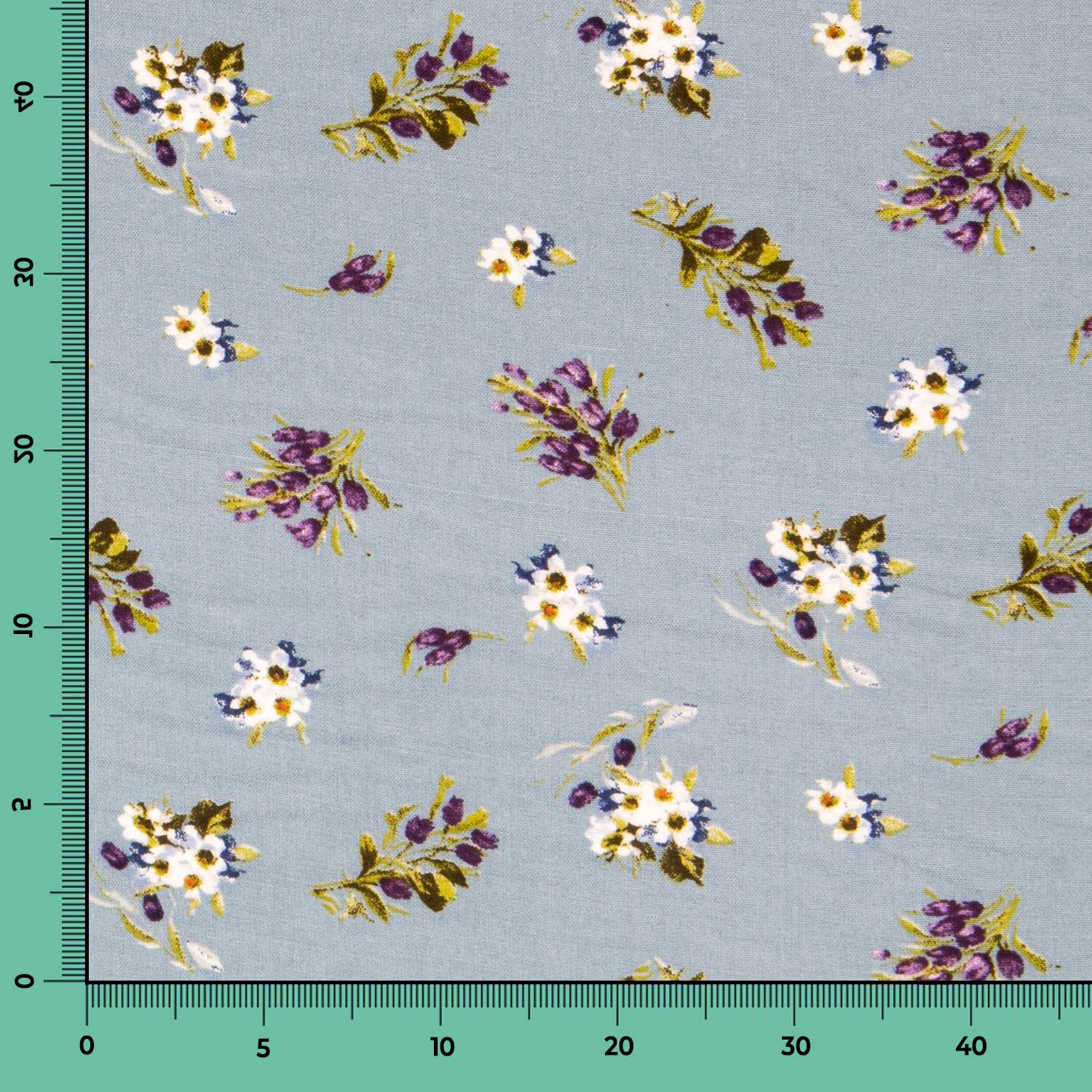 Viscose Hiver Vintage Bleu - Ribes y Casals