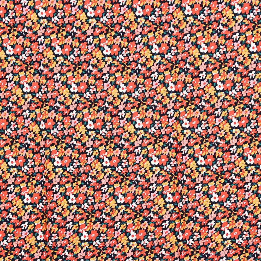 Viscose Multi Floral Coral - Ribes y Casals