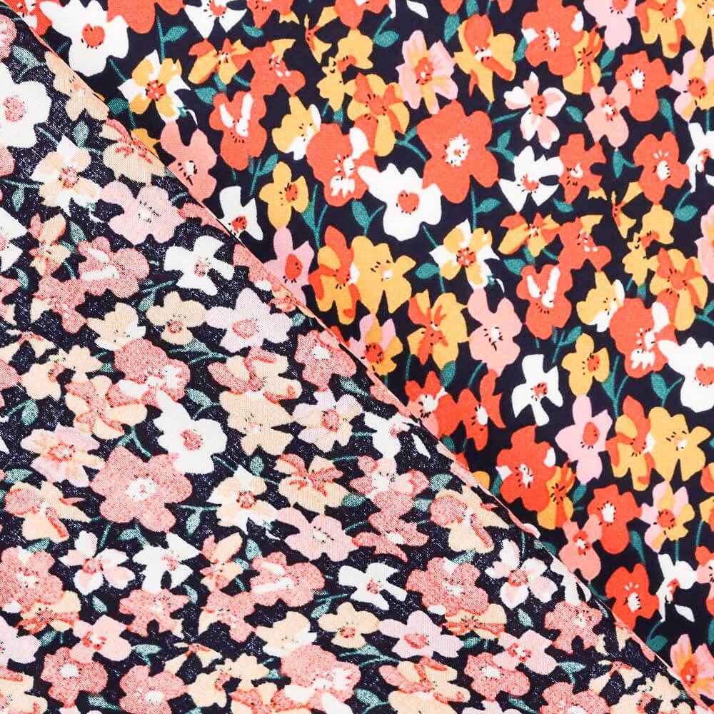 Viscose Multi Floral Coral - Ribes y Casals