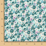 Viscose Fleurs Menthe - Ribes y Casals