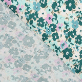 Viscose Fleurs Menthe - Ribes y Casals