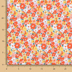 Viscose Floral Coral - Ribes y Casals