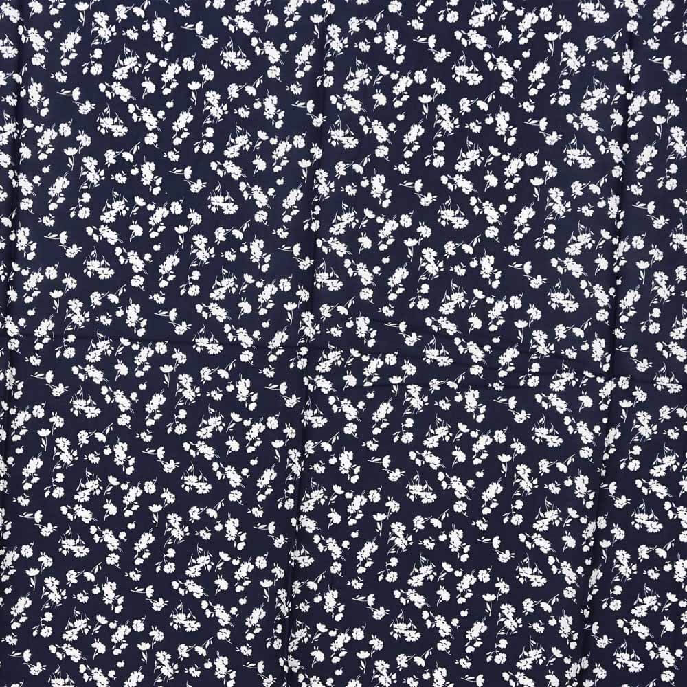 Viscose Fleurs Marine - Ribes y Casals
