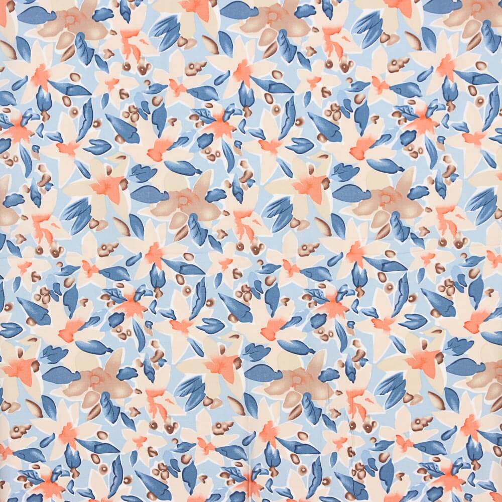 Fleur Viscose Maxi Denim Bleu - Ribes y Casals