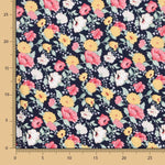 Viscose Crétonne Bleu Marine - Ribes y Casals