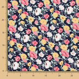 Viscose Crétonne Bleu Marine - Ribes y Casals