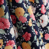 Viscose Crétonne Bleu Marine - Ribes y Casals