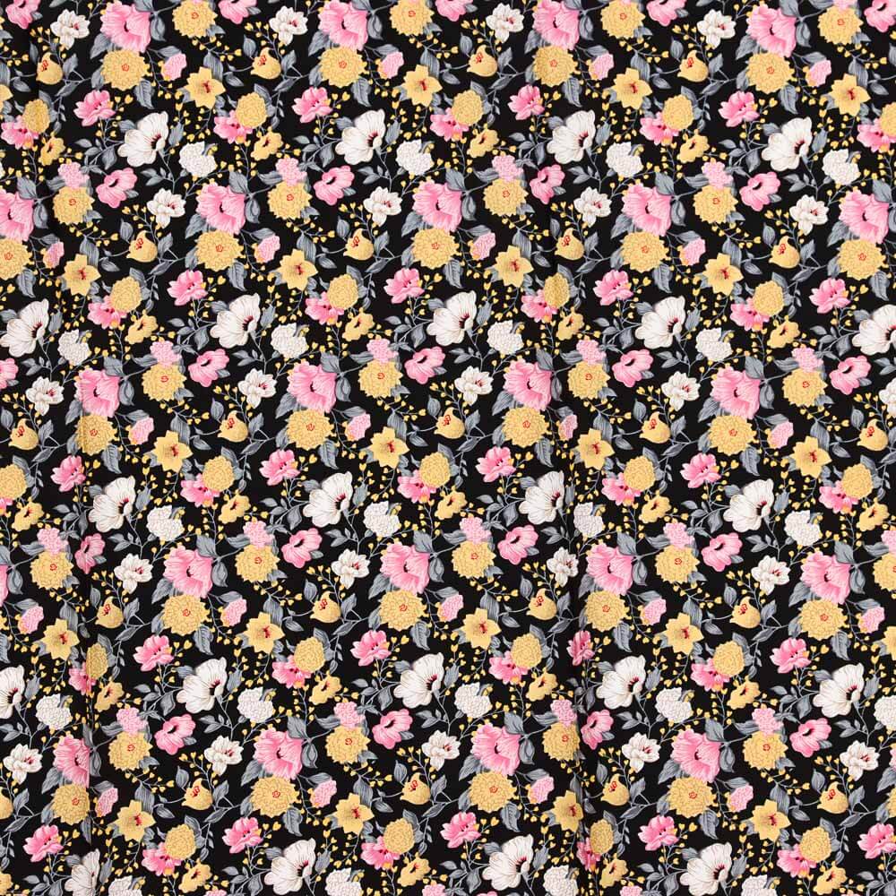 Viscose Crétonne Noir - Ribes y Casals