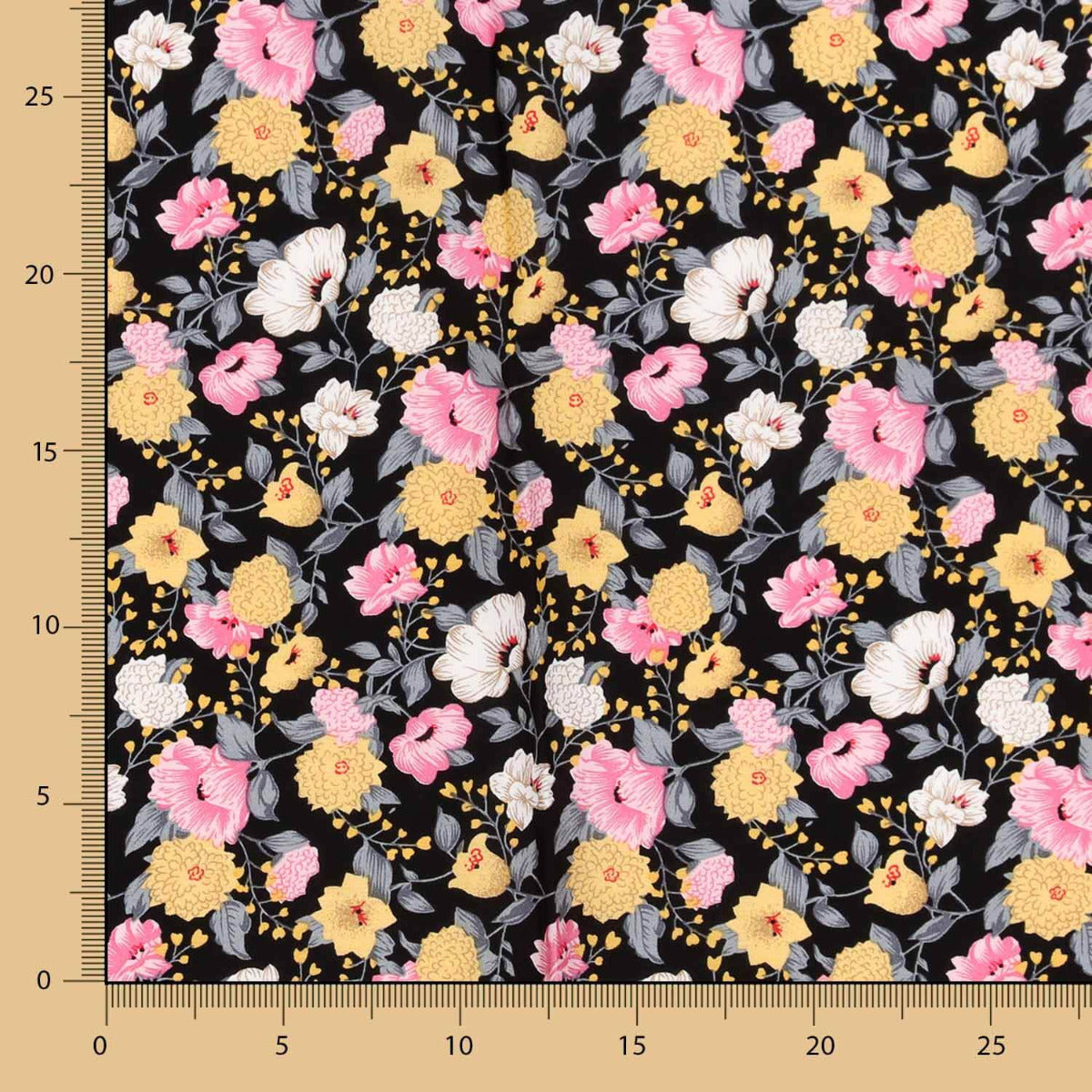 Viscose Crétonne Noir - Ribes y Casals