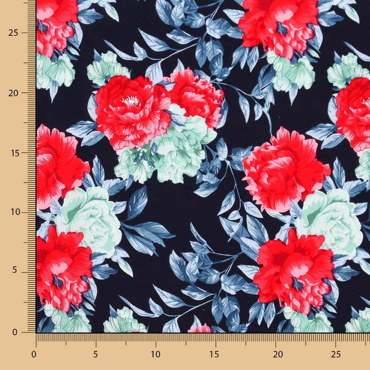 Viscose Fleurs Oeillet - Ribes y Casals