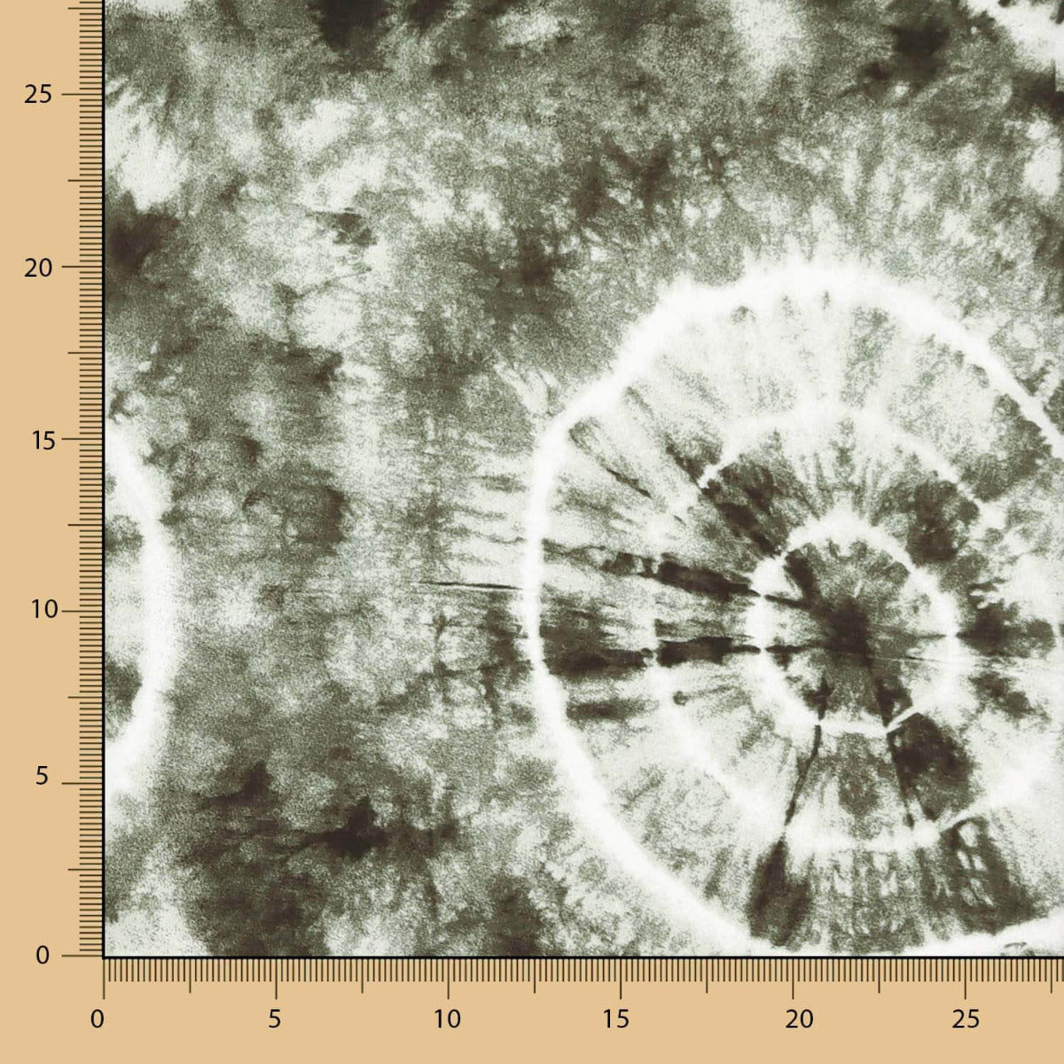 Tye Dye Viscose Vert Forêt - Ribes y Casals