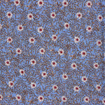 Viscose Bleu Denim A Fleurs - Ribes y Casals