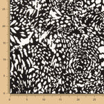 Viscose Imprimé Animal Noir - Ribes y Casals