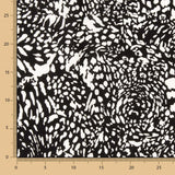 Viscose Imprimé Animal Noir - Ribes y Casals