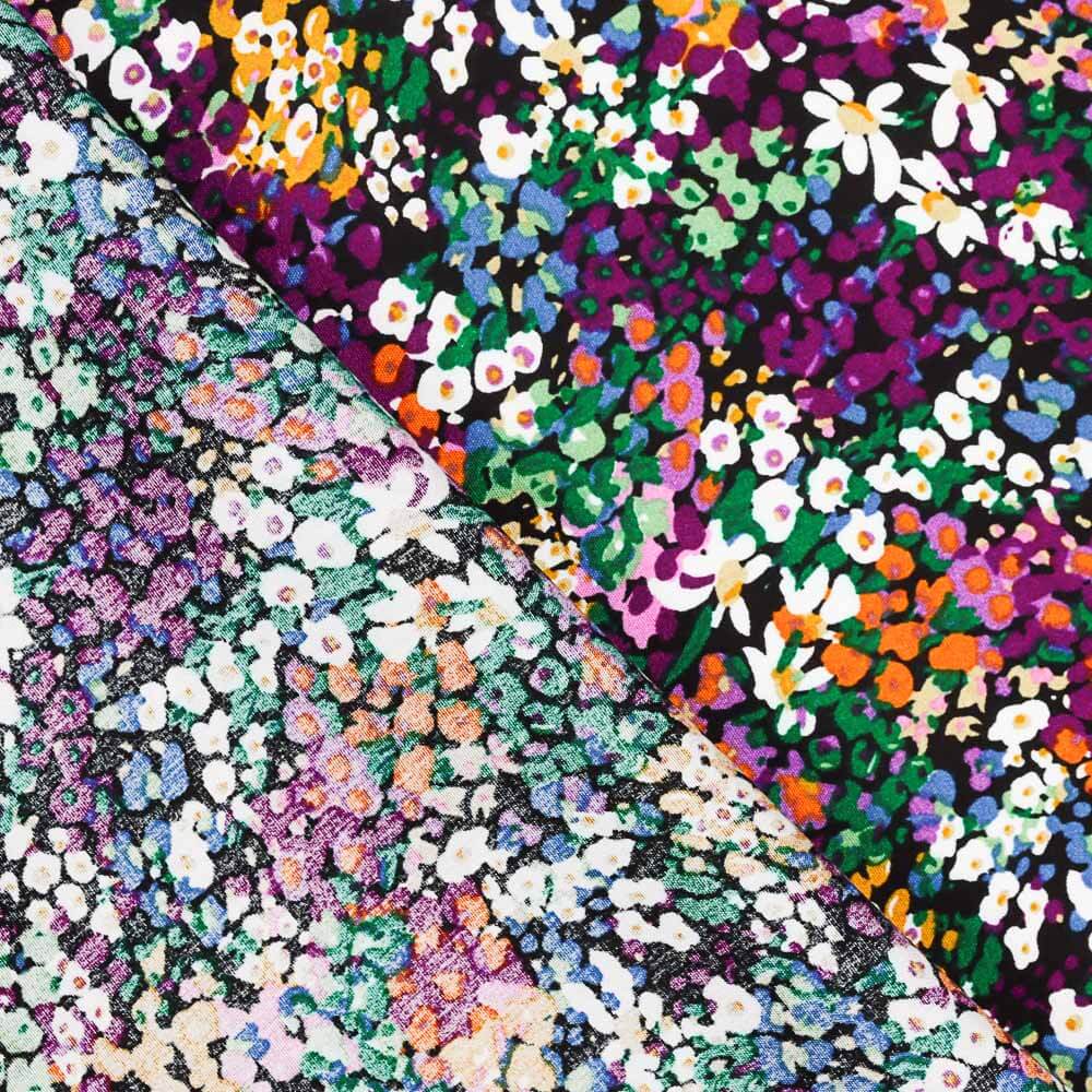 Viscose Fleurs Confetti Violet - Ribes y Casals