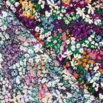Viscose Fleurs Confetti Violet - Ribes y Casals