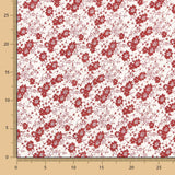 Fleur Pois Viscose Marron - Ribes y Casals