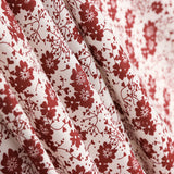 Fleur Pois Viscose Marron - Ribes y Casals