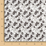 Viscose Fleur Pois Blanc - Ribes y Casals