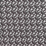 Viscose Pois Flower Noir - Ribes y Casals