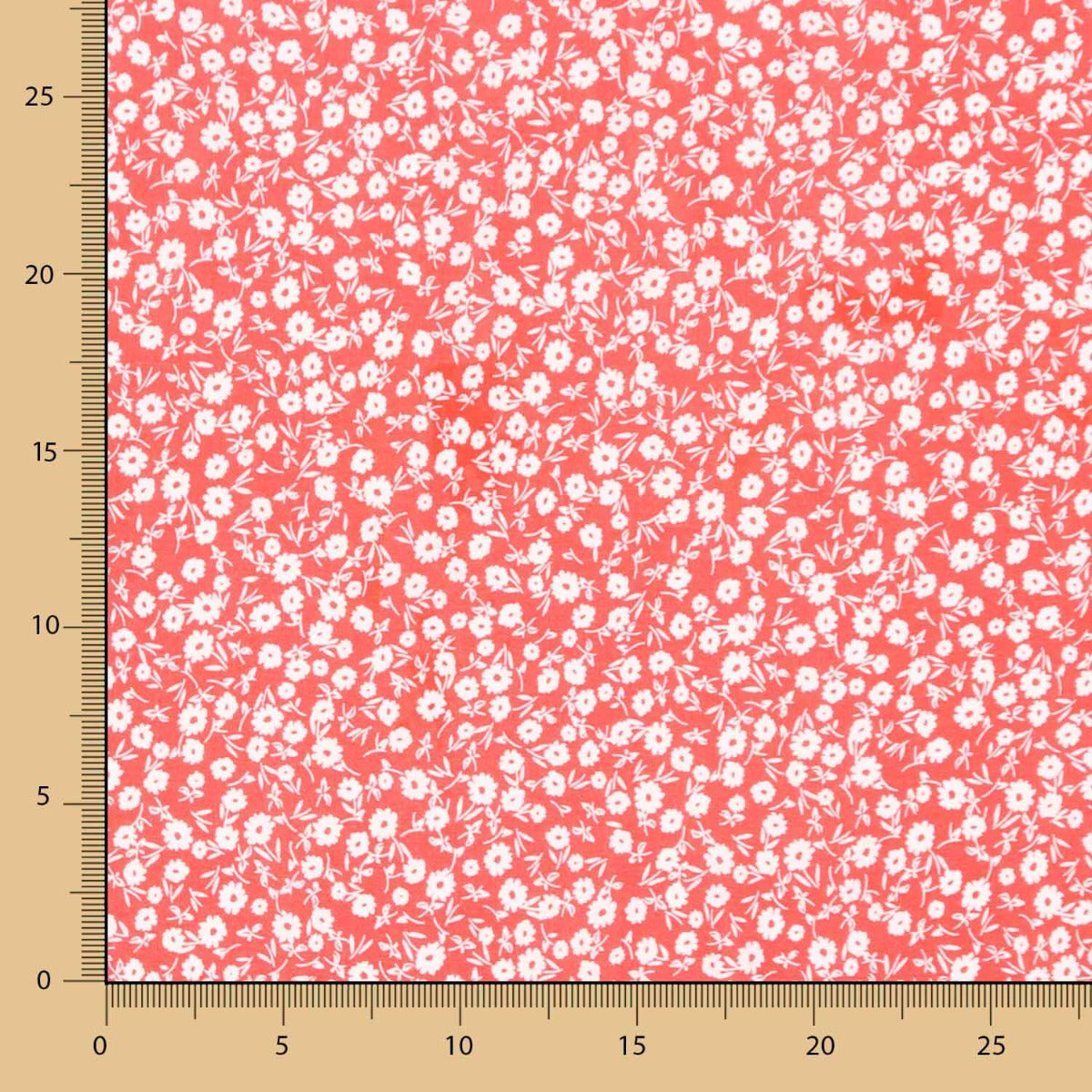 Tissu Viscose Corail La Forêt - Ribes y Casals