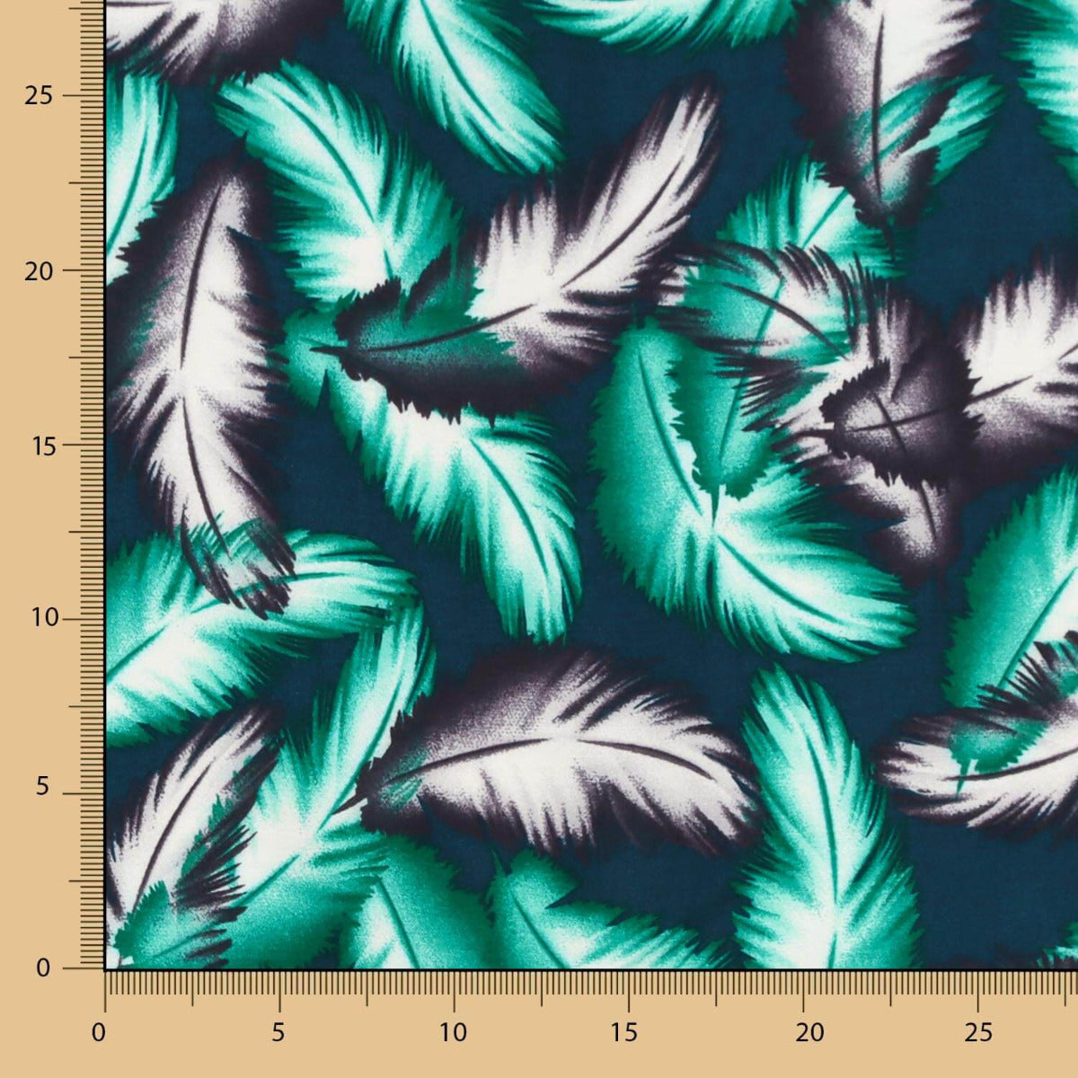 Viscose Plumes Vert - Ribes y Casals