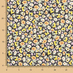 Viscose Fleurs Jaune Pois - Ribes y Casals