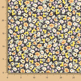 Viscose Fleurs Jaune Pois - Ribes y Casals