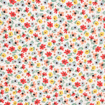 Viscose Fleuri Pois Multicolores - Ribes y Casals