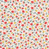 Viscose Fleuri Pois Multicolores - Ribes y Casals