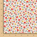 Viscose Fleuri Pois Multicolores - Ribes y Casals