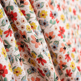 Viscose Fleuri Pois Multicolores - Ribes y Casals