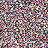 Viscose Fleurs Rose A Pois - Ribes y Casals