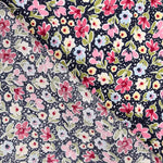 Viscose Fleurs Rose A Pois - Ribes y Casals