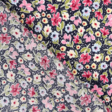 Viscose Fleurs Rose A Pois - Ribes y Casals