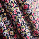 Viscose Fleurs Rose A Pois - Ribes y Casals