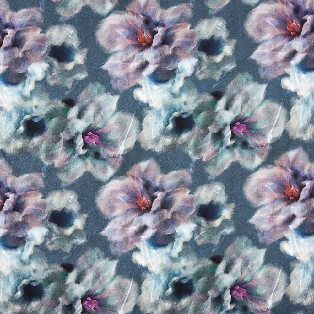 Viscose Aquarelle Violettes - Ribes y Casals