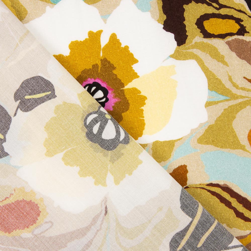 Viscose Amelia Fleurs Pastel - Ribes y Casals