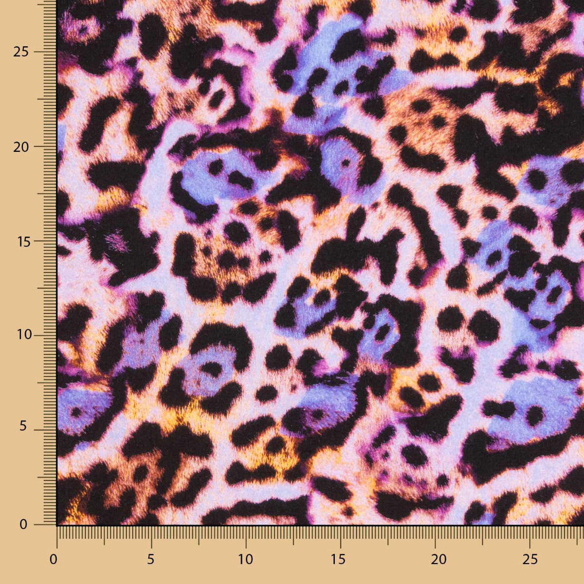 Viscose Imprimé Animal Mauve - Ribes y Casals