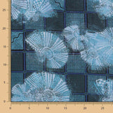 Viscose Coquillages Bleu Denim - Ribes y Casals