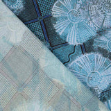 Viscose Coquillages Bleu Denim - Ribes y Casals