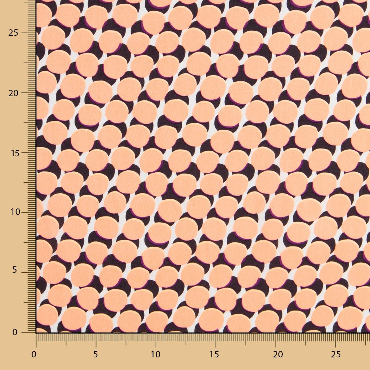 Viscose Boutons Saumon - Ribes y Casals