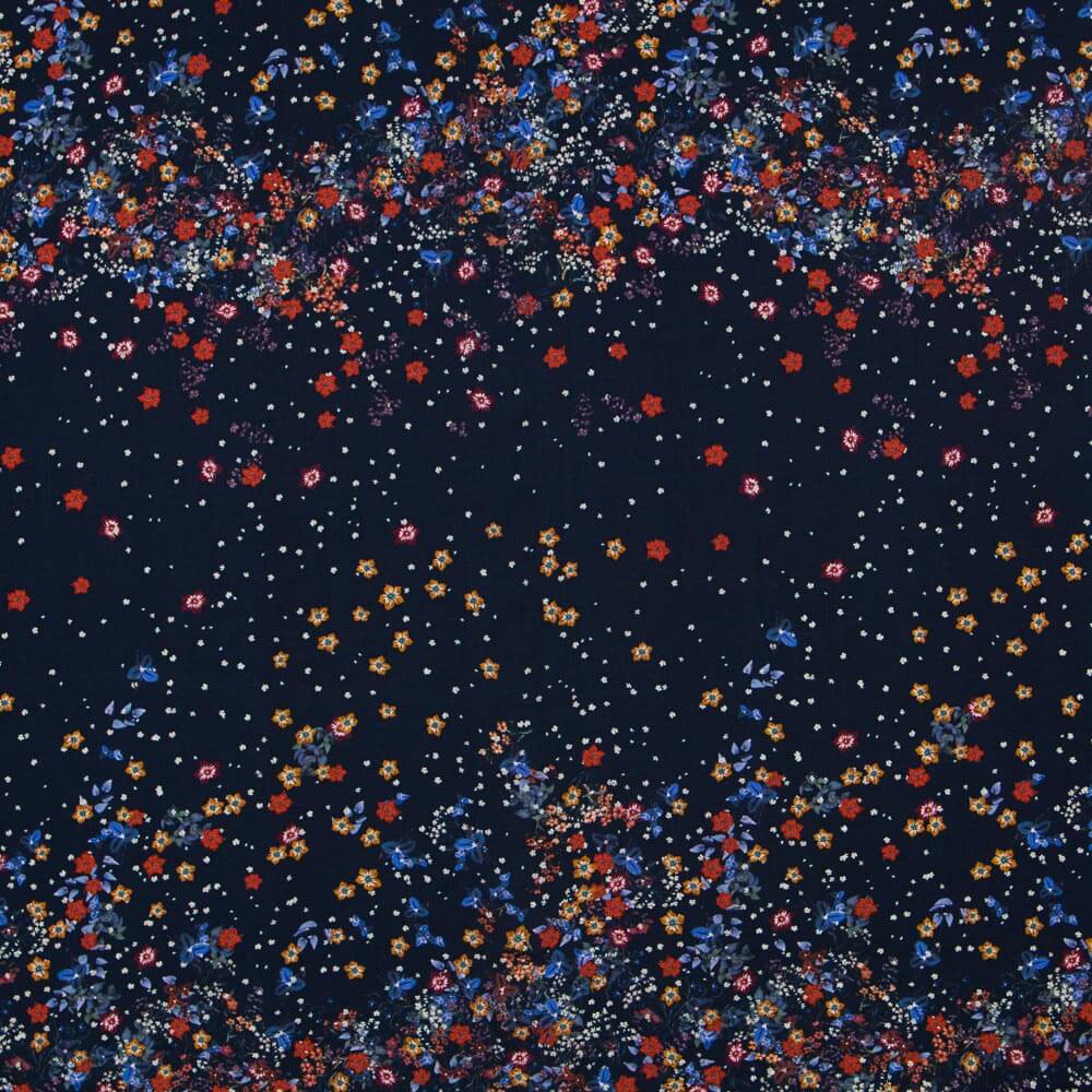 Viscose Bouquet Bleu Nuit - Ribes y Casals