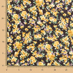 Viscose Cretonne Fleur Jaune - Ribes y Casals