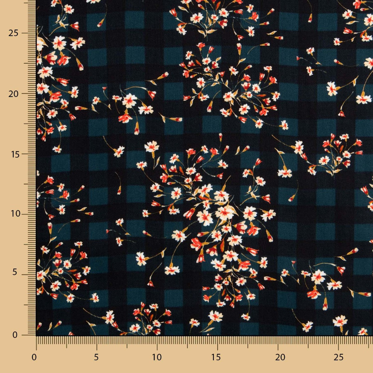 Viscose Carreaux Bouquet - Ribes y Casals